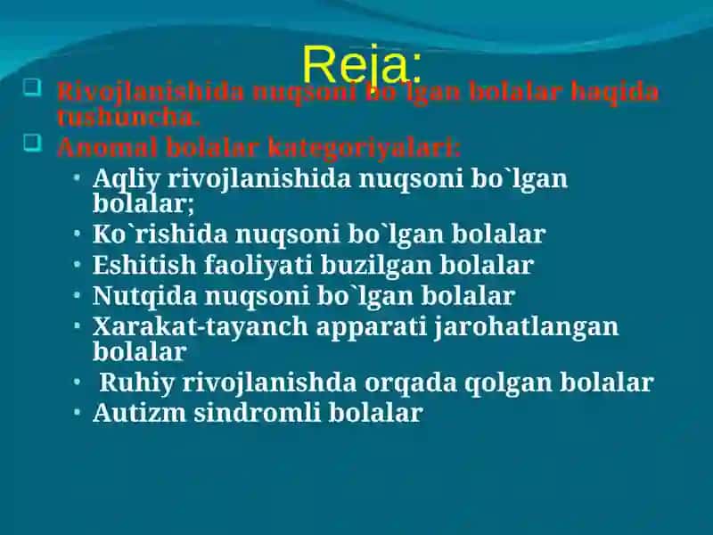 Anomal bolalar 2