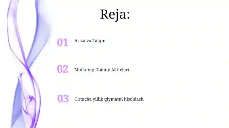 O'rtacha yillik qiymatni hisoblash 2