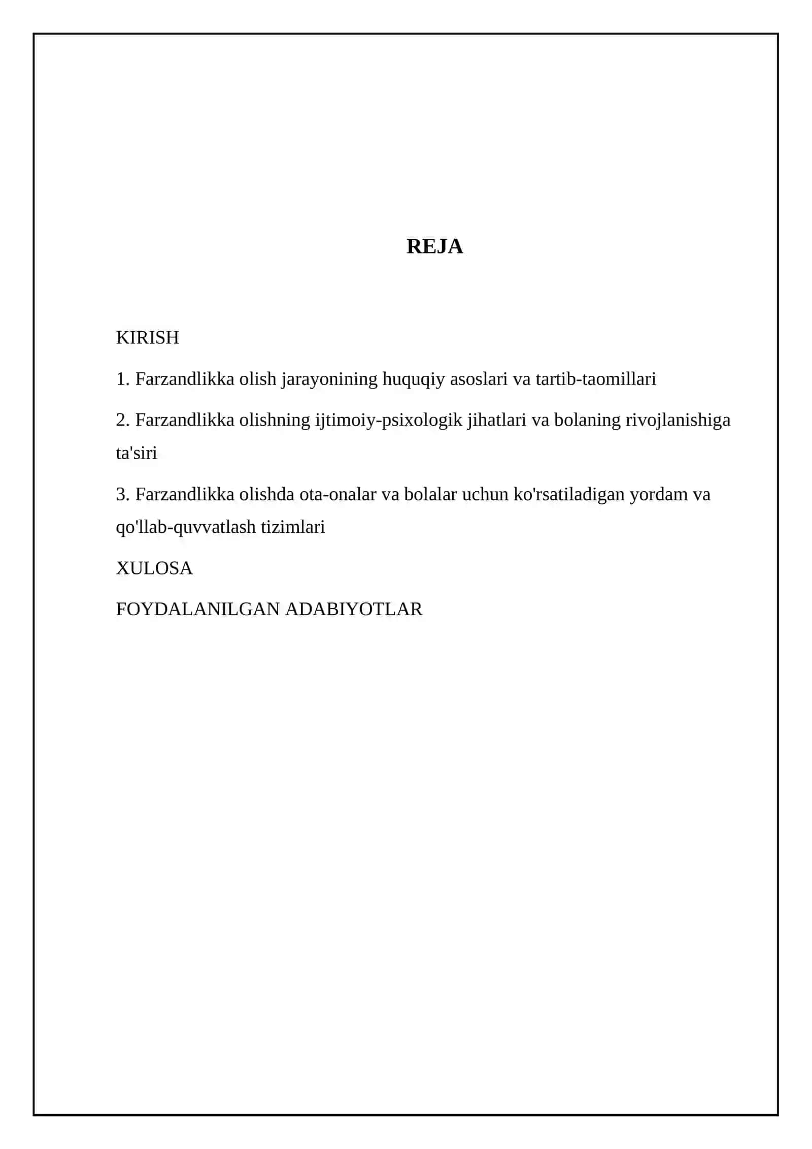 Farzandlikka olish 2