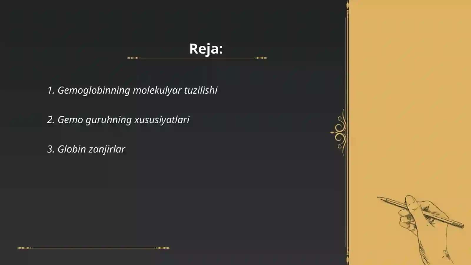 Gemoglobin molekulyar tuzilishi 2