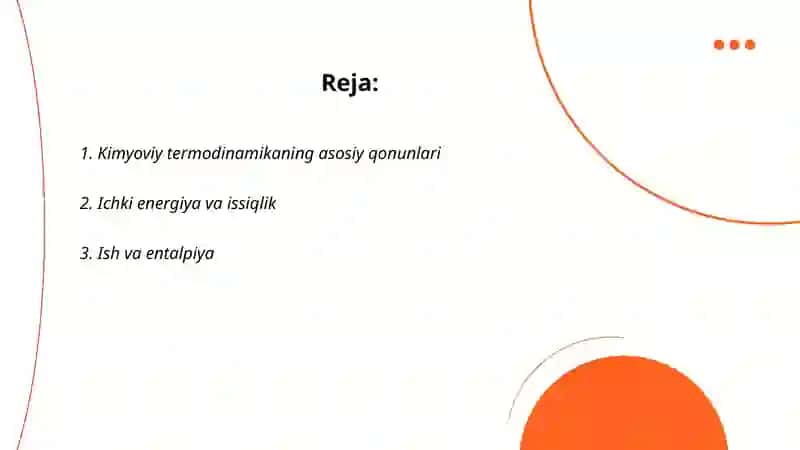 Kimyoviy termodinamika 2