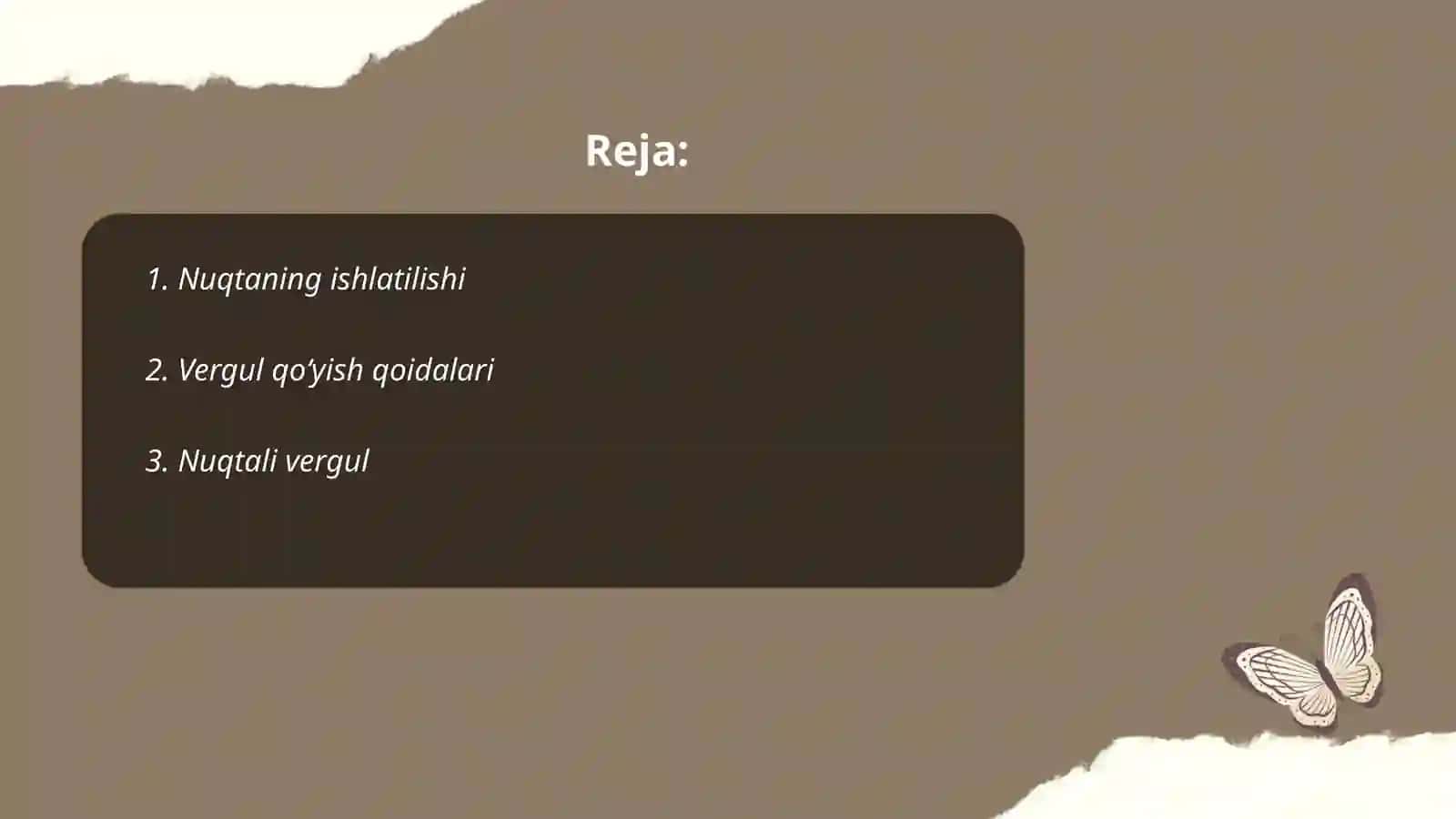Punktuatsiya haqida umumiy ma'lumot 2