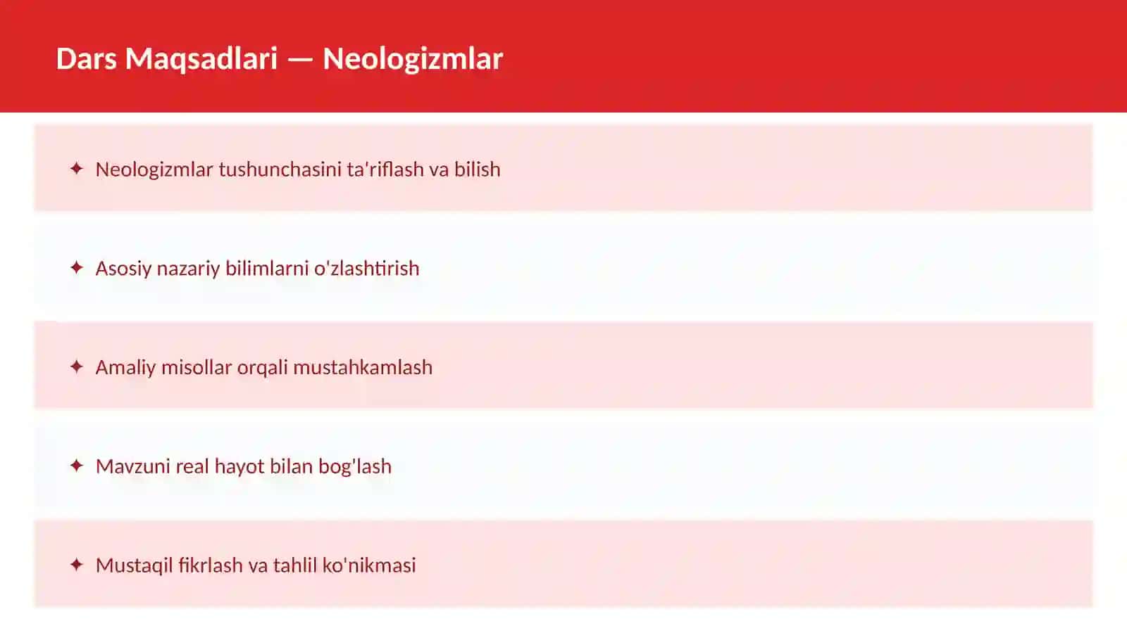O'zbek Tili Arxaizmlar Dars ishlanma 2