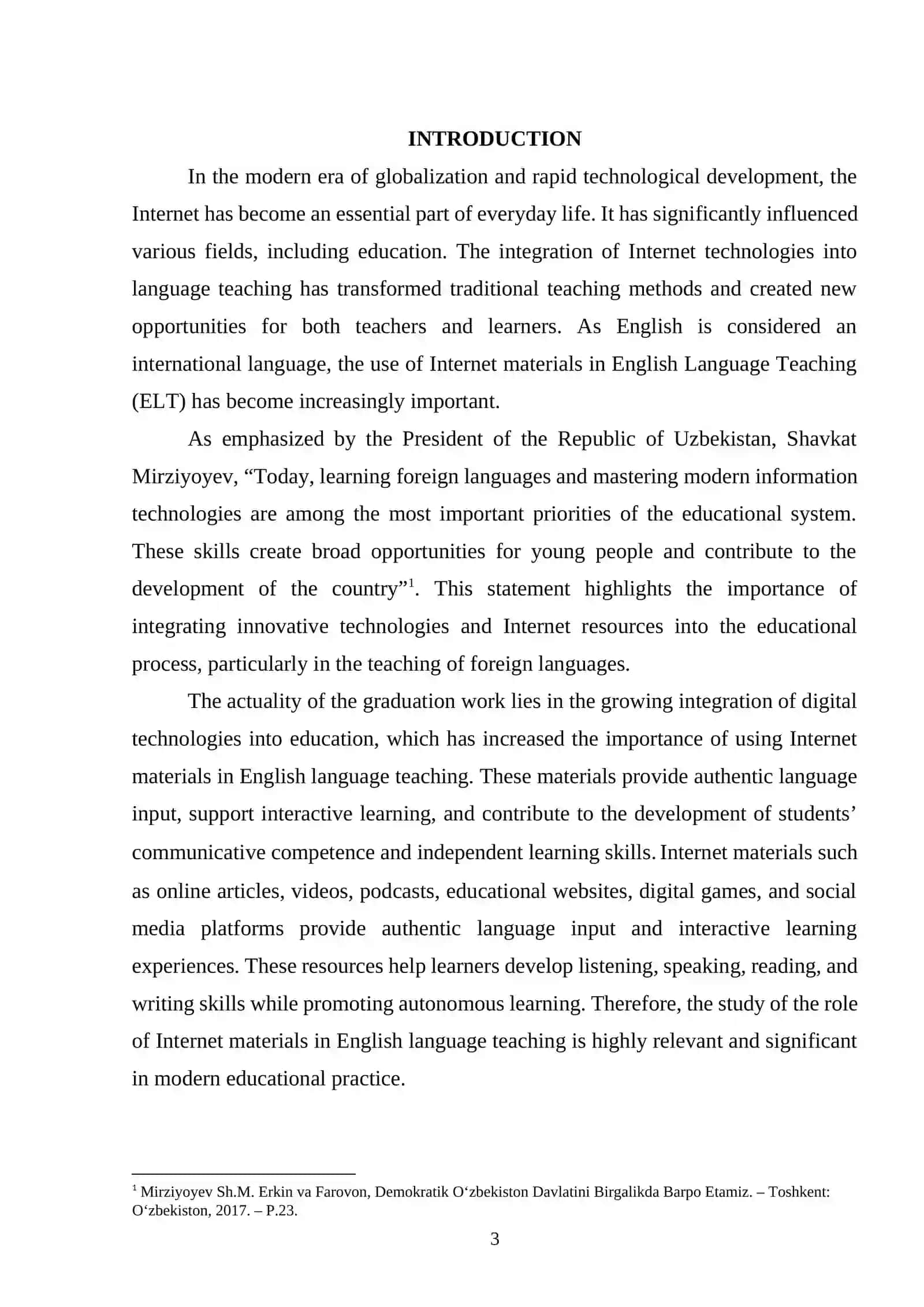 The role of internet materials in english language teaching 2