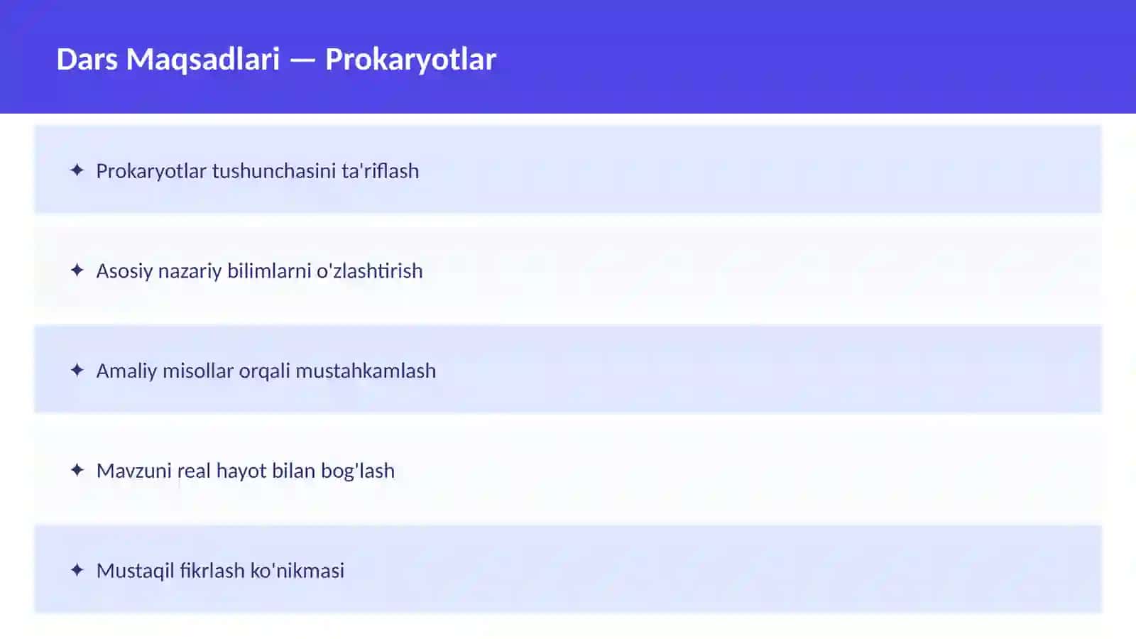 Hujayra tuzilishi 2