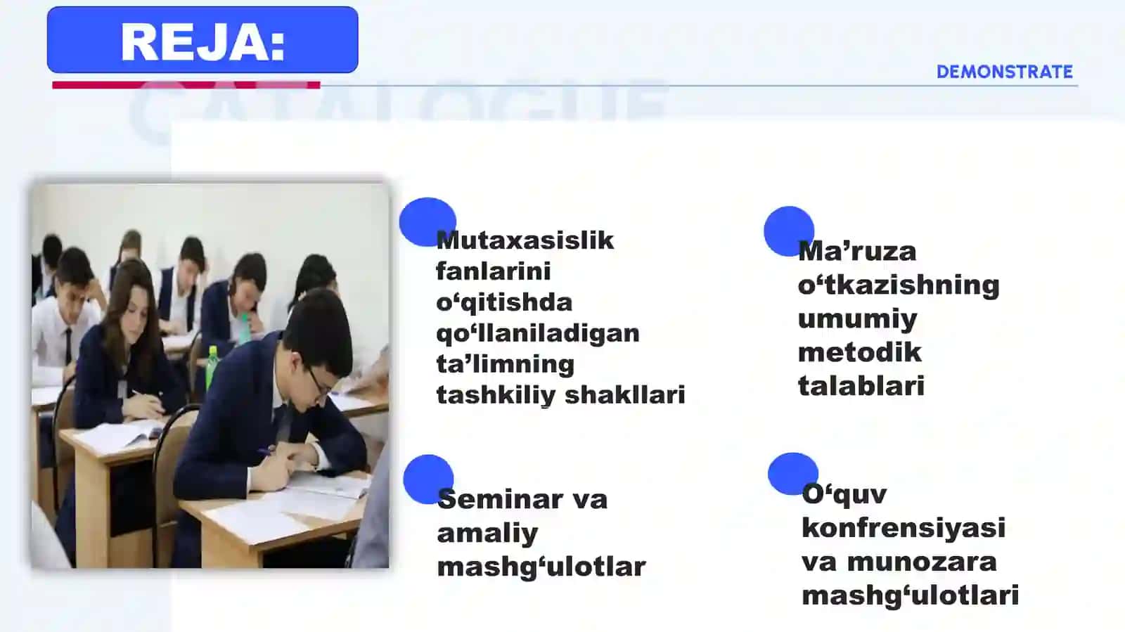 Mutaxasislikfanlardan arso‘tish jarayonini tashkil etish 2