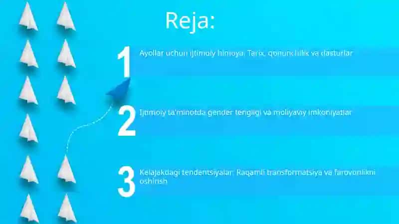 Ichtimoiy taminotda ayollar daftari 2