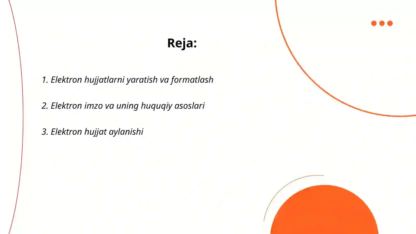 Elektron hujjat tushunchasi 2