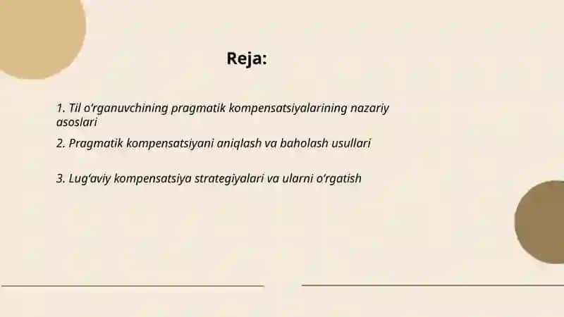 Til oʻrganuvchining pragmatik kompensatsiyalarini shakllantirish 2