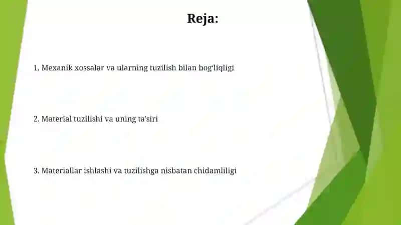 Qurulish materiallari xossalari 2