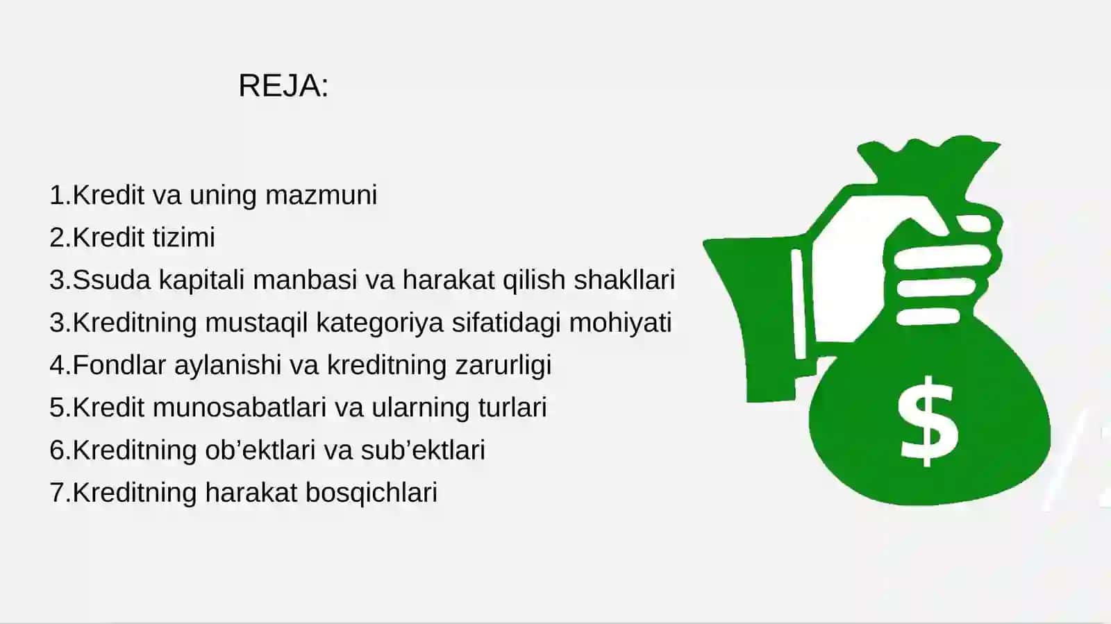 Kreditning zarurligi, mohiyati va ahamiyati 2
