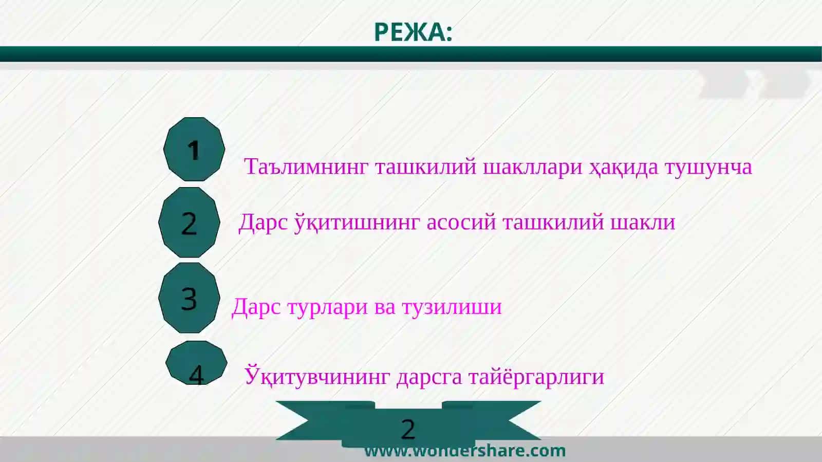 Таълимни ташкилий шакллари 2