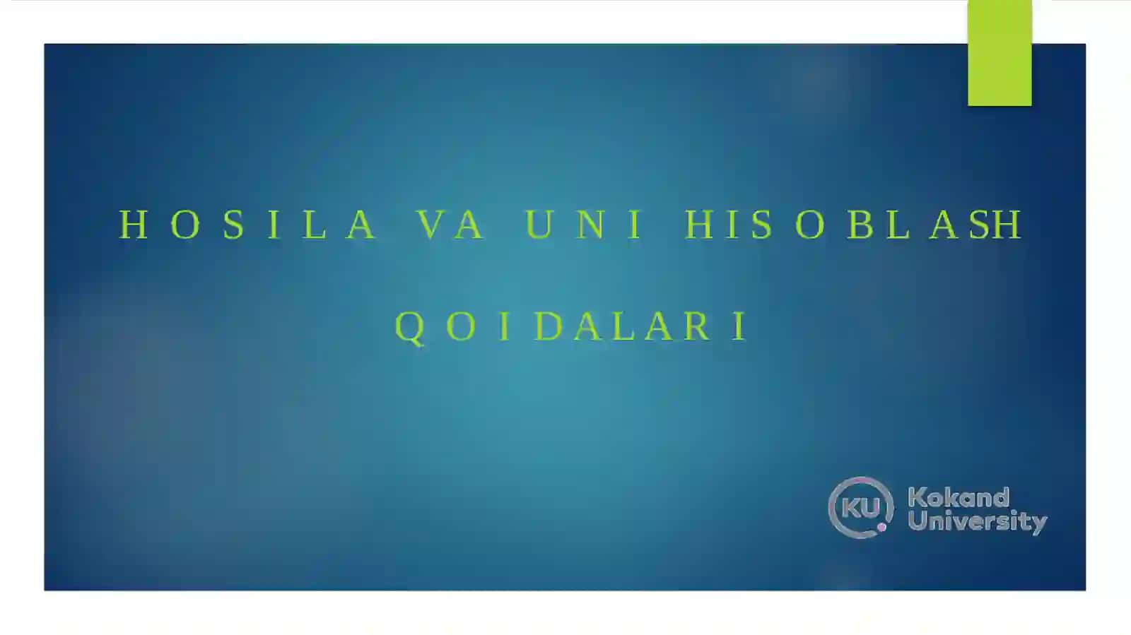 Hosilavaunihisoblashqoidalari 2