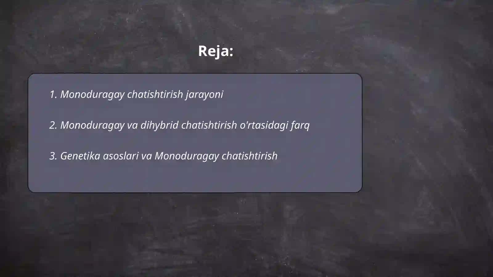 Monoduragay chatishtirsh 2