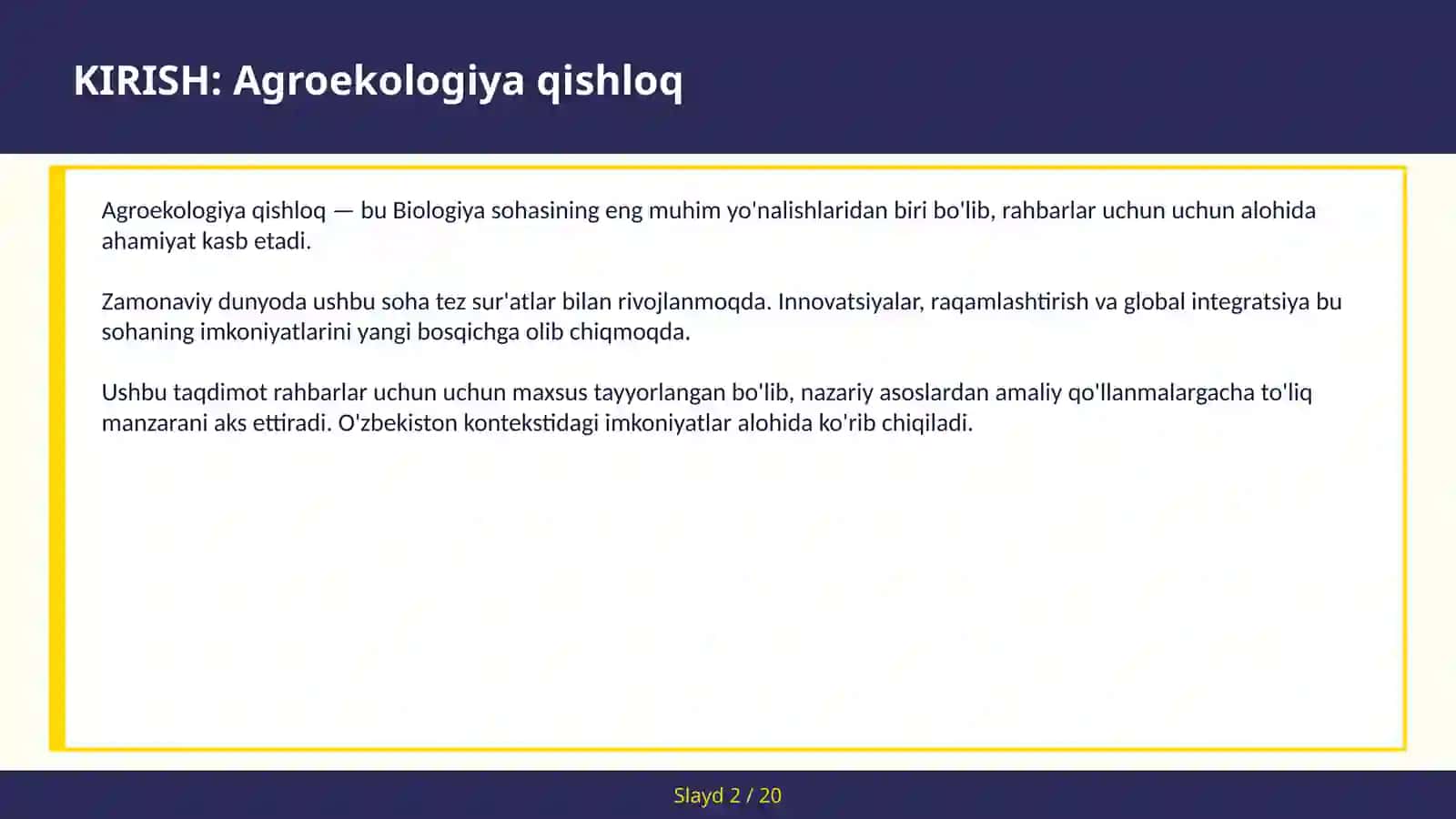 Agroekologiya qishloq 2
