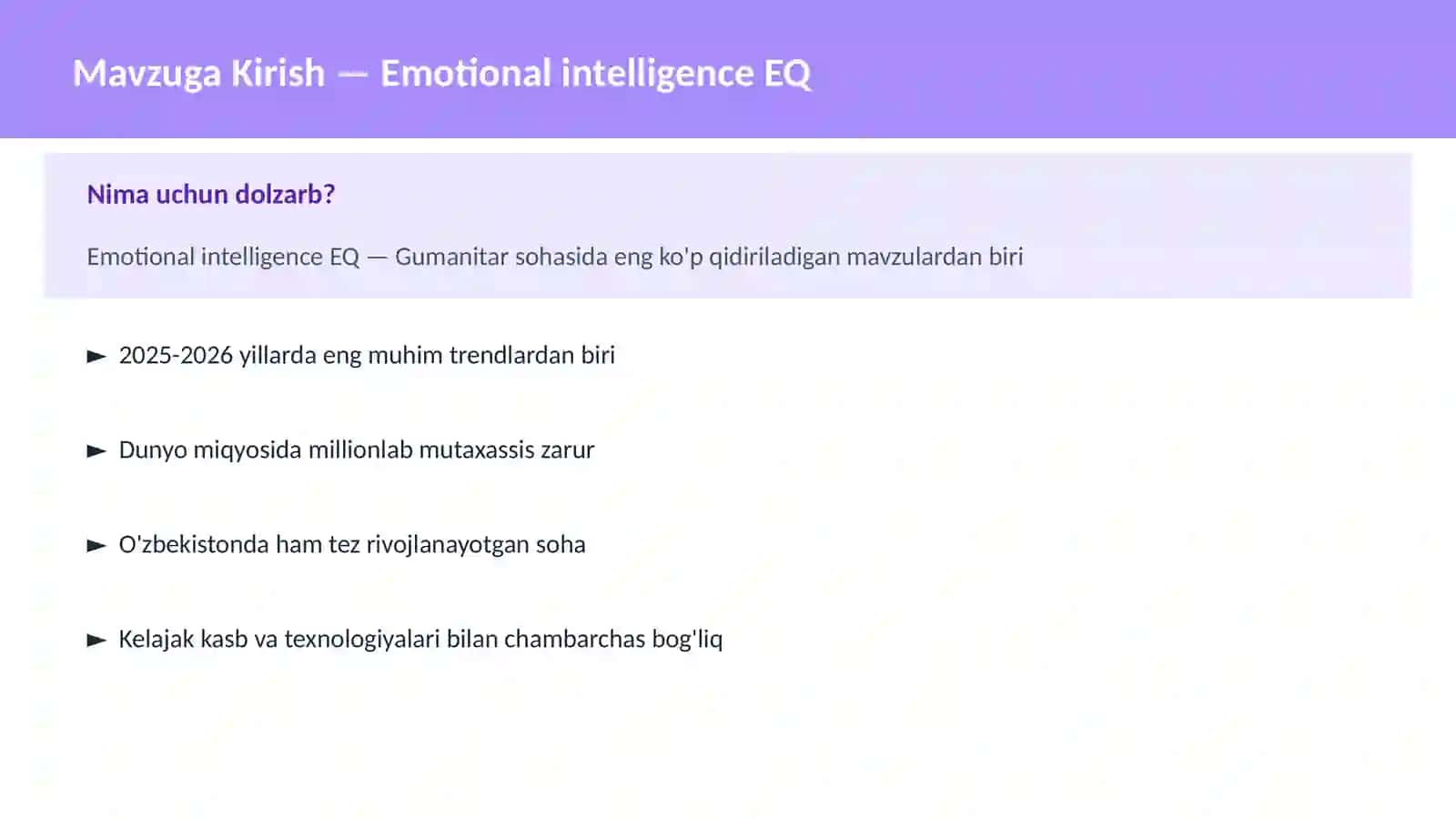 Emotional intelligence EQ 2