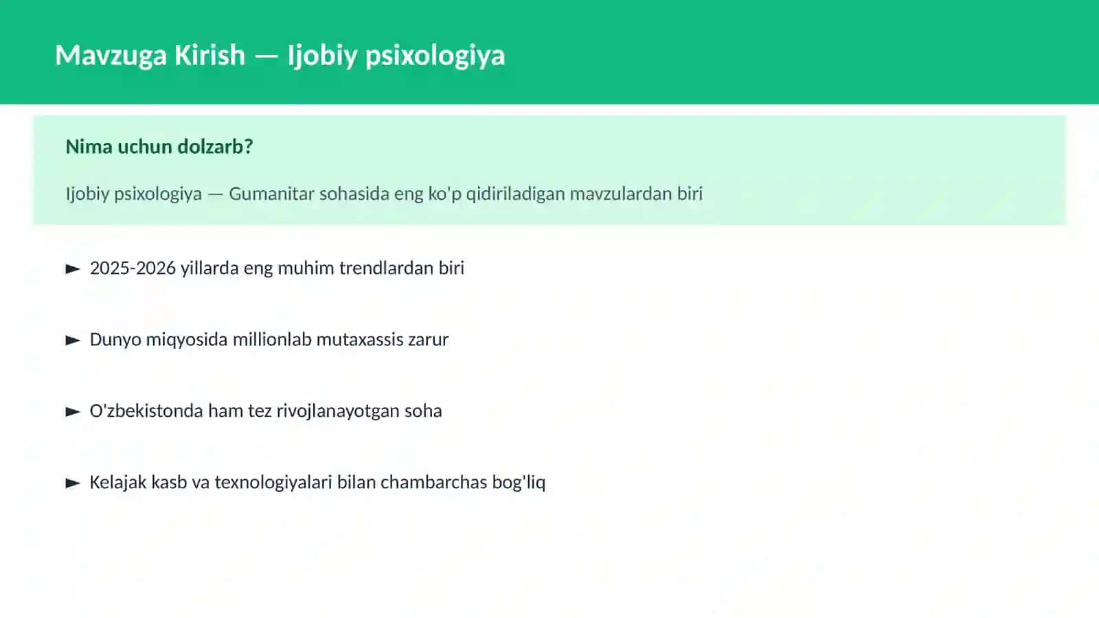 Ijobiy psixologiya 2