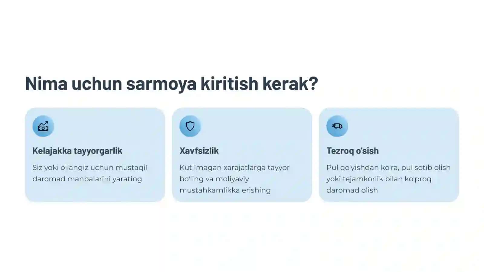 Kelajak uchun Sarmoyalar Kiritish 2