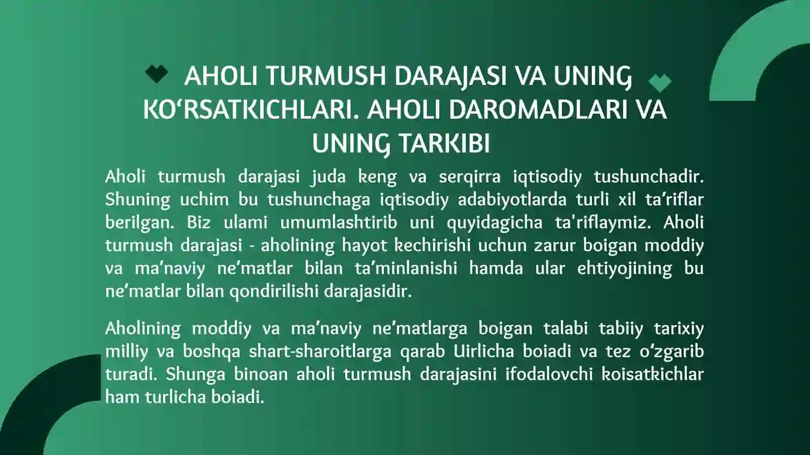 IQTISODIYOT NAZARIYASI Presentation 2