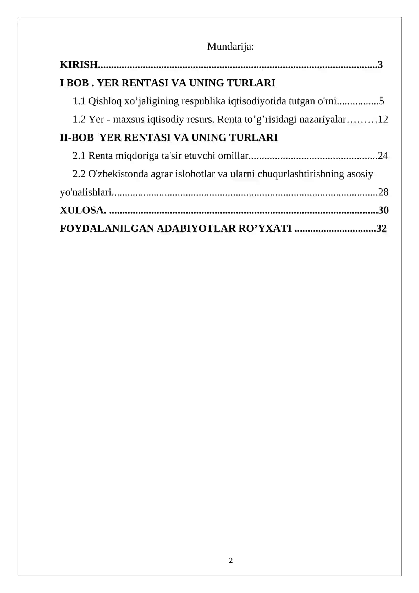Yer rentasi va uning turlari 2