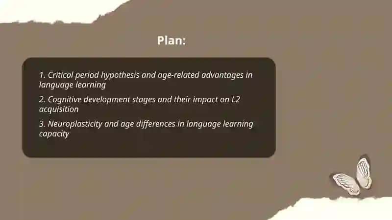 The importance of age characteristics, psychological factors, and motivation in the language learning process 2
