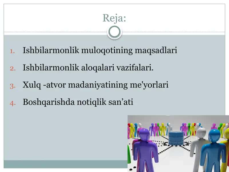 Ishbilarmonlik muloqoti 2