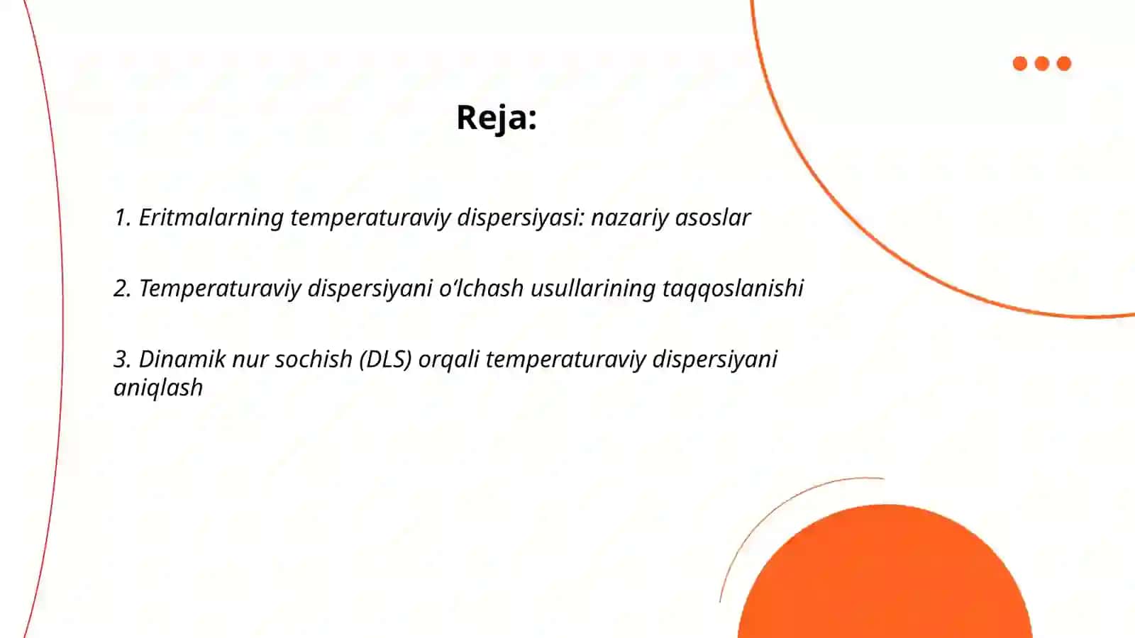 Eritmalarining tempertura dispersiyasini aniqlash 2