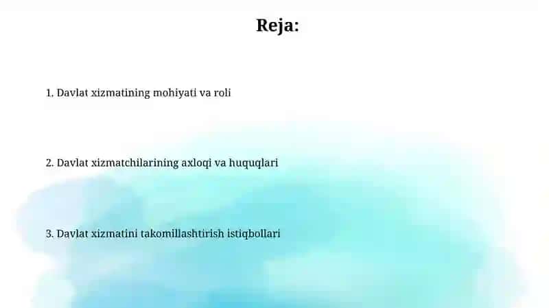 Davlat xizmati 2