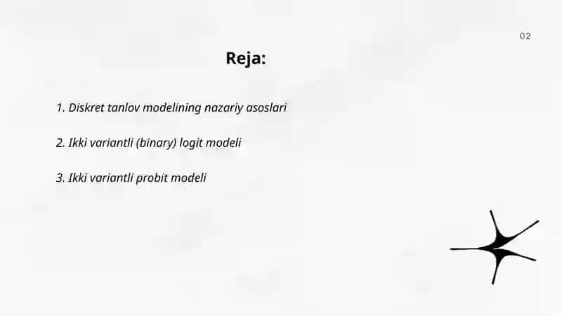 Diskret tanlov modeli 2