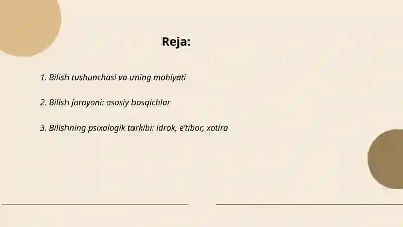 Bilishning mazmun va mohiyati 2