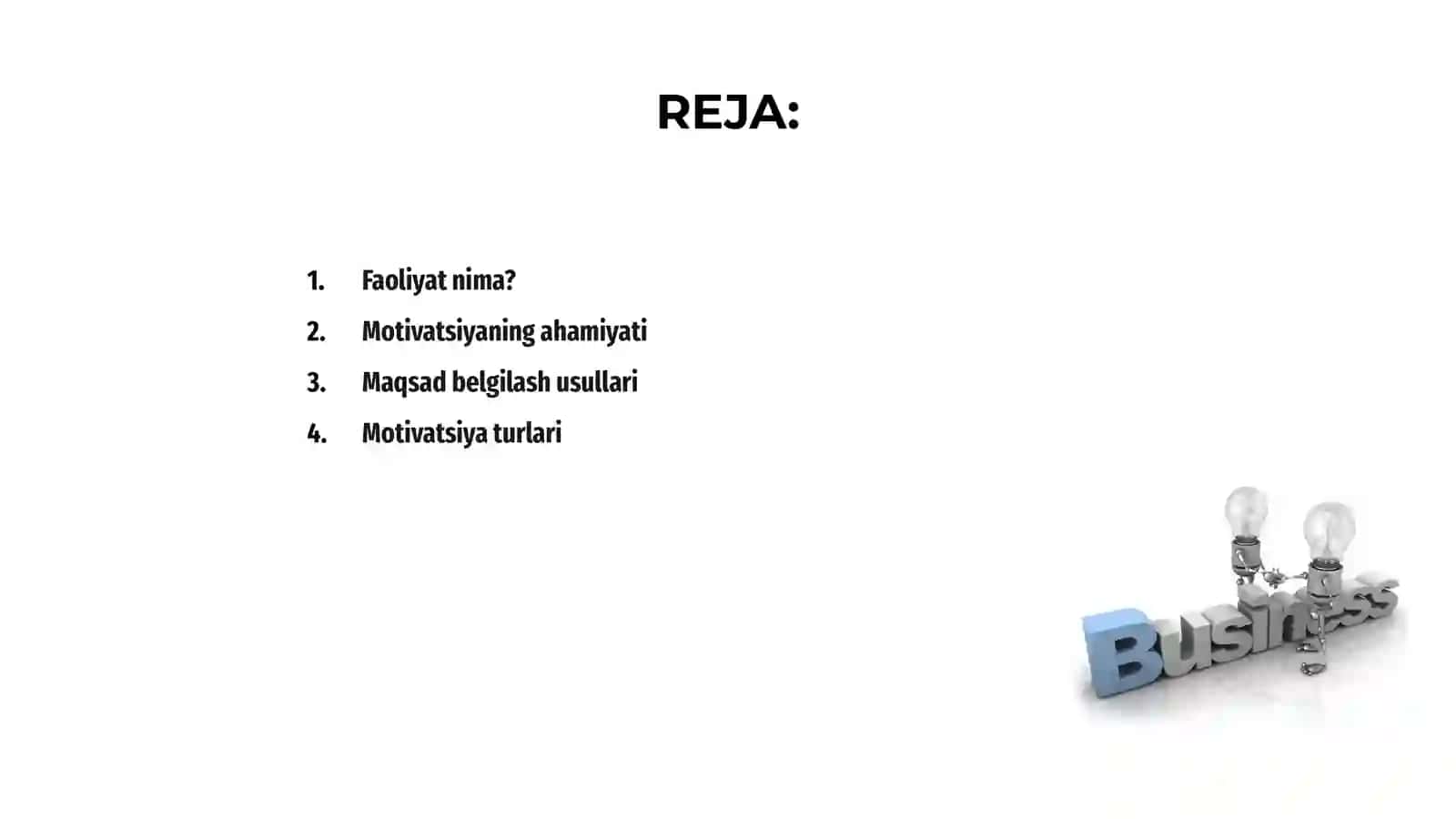 Faoliyat va Motivatsiya 2