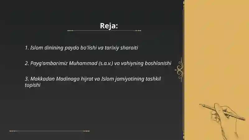 Islom dini tarixi va uning mohiyati 2