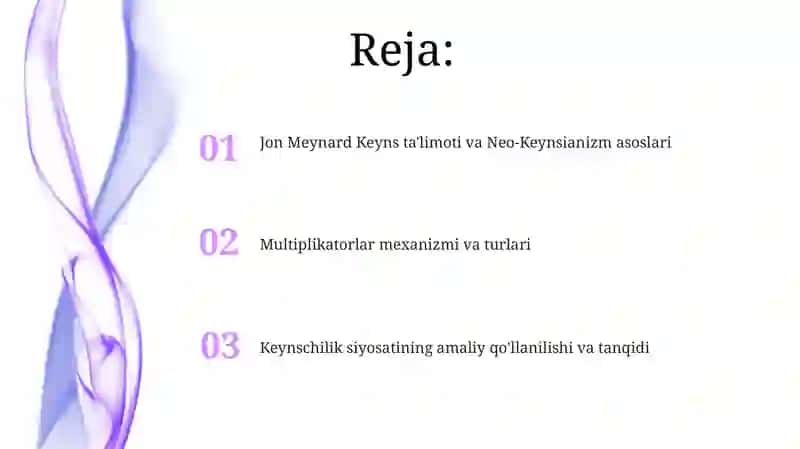 Jon Meynard Keyns ta'limoti va Neo-Keynsianizm 2