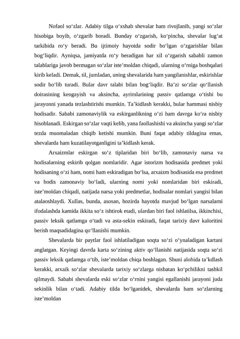 SOHANING FAOL VA NOFAOL TERMINLARI 2