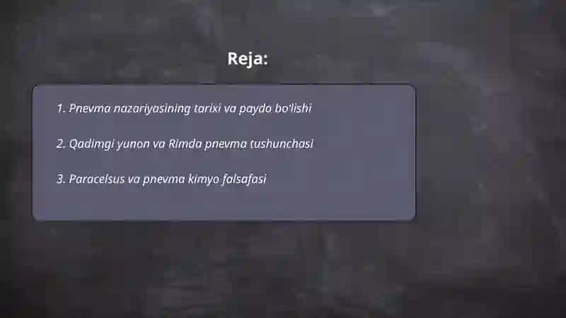 Pnevma kimyo va Flogiston nazariyasi 2