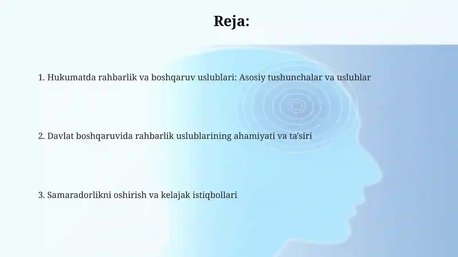 Rahbariyat va boshqaruv uslublari 2