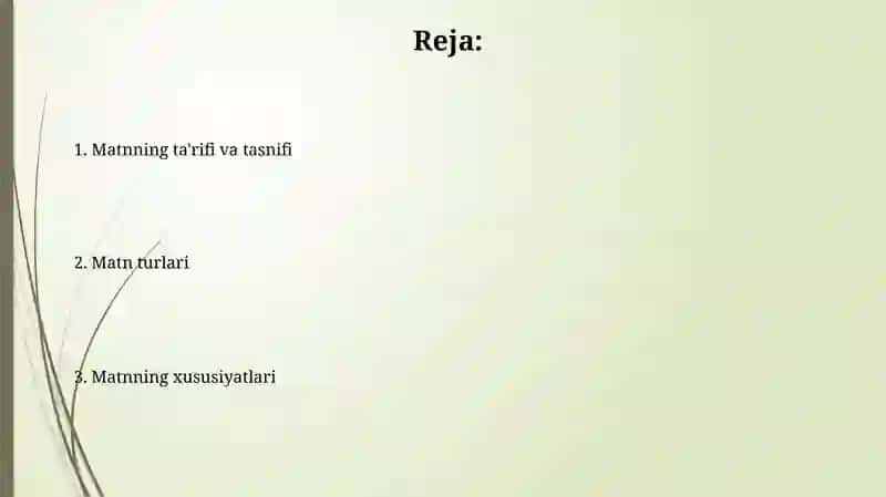Matnning ta'rifi va tasnifi 2