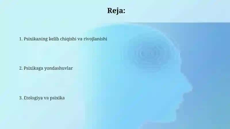 Psixika haqida umumiy tushuncha 2