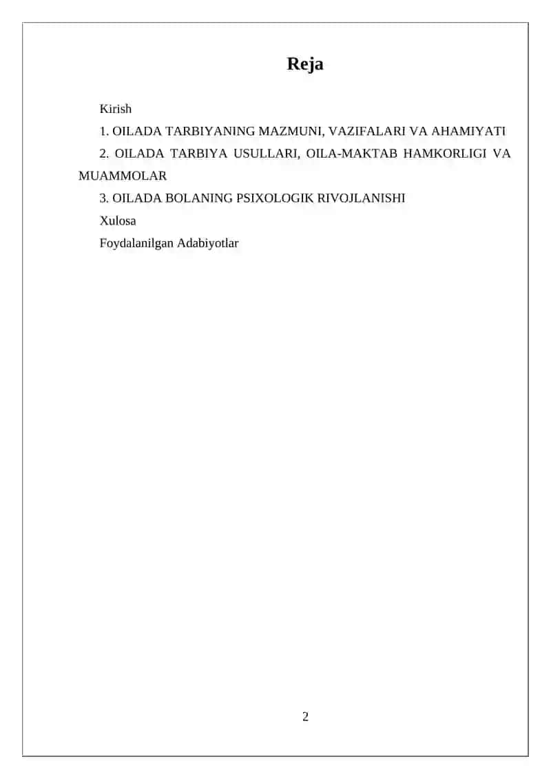 OILADA TARBIYANING MAZMUNI, VAZIFALARI VA AHAMIYATI 2