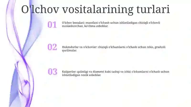 Olchov Vositalari Va Qurilmalari 2
