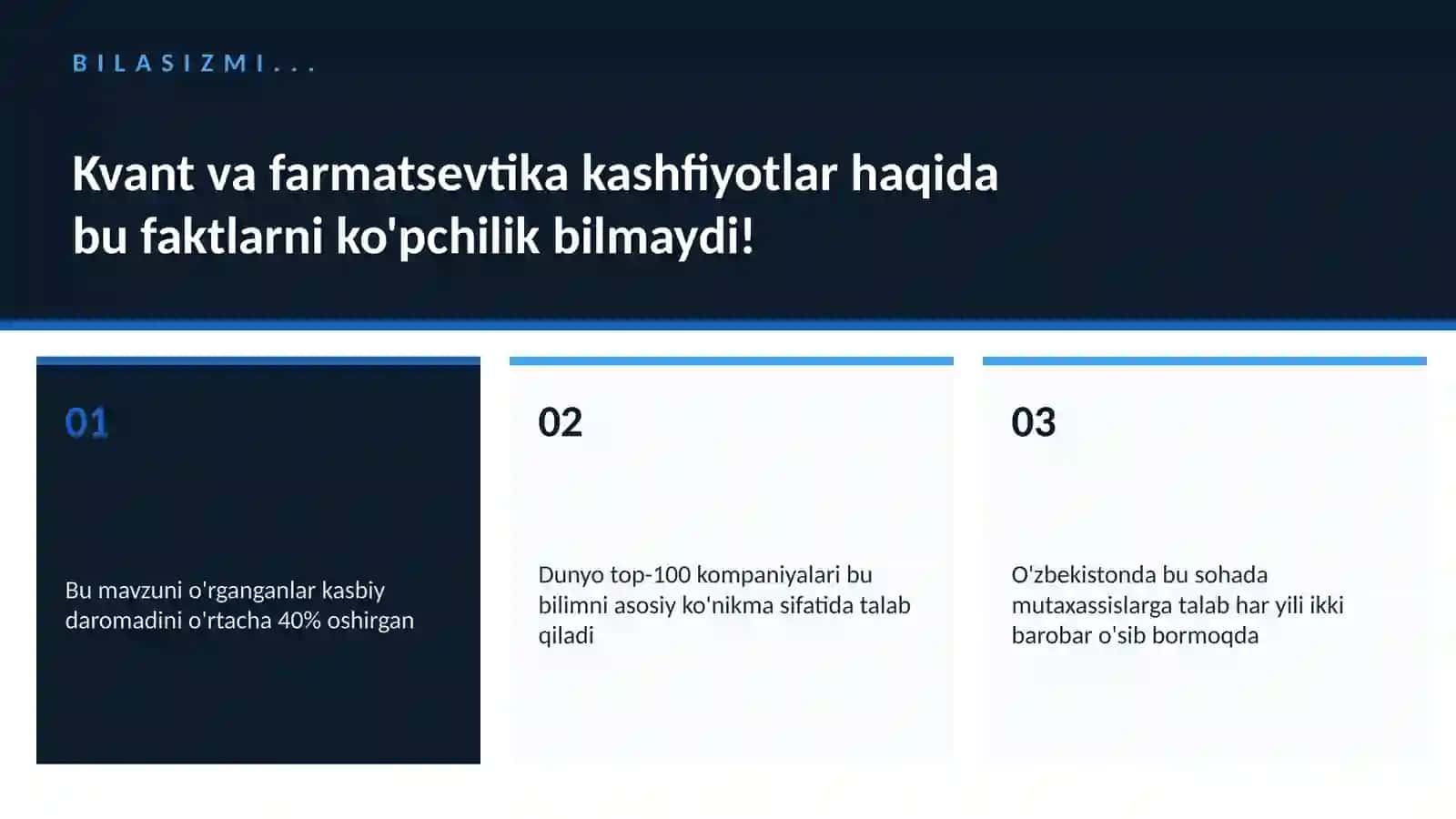 Kvant va farmatsevtika kashfiyotlar 2