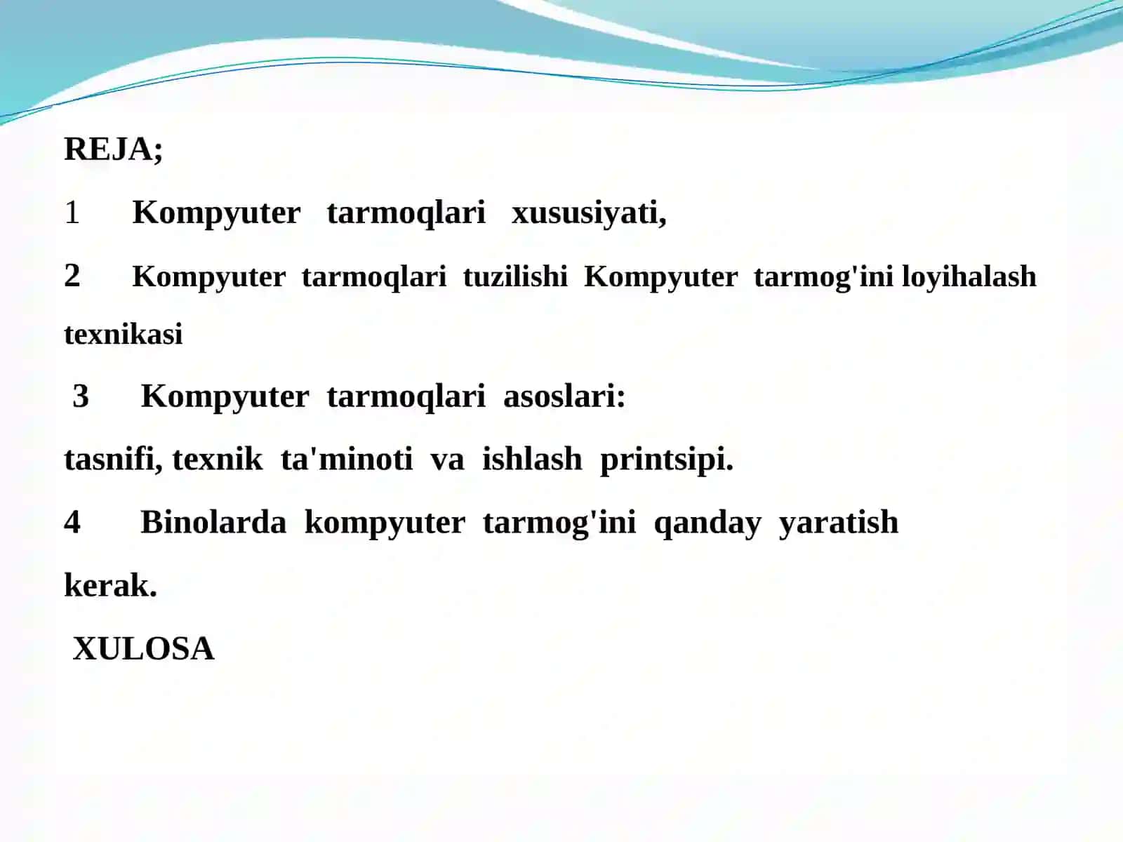 Binolardagi kompiyuter tarmoqini loyihalash 2