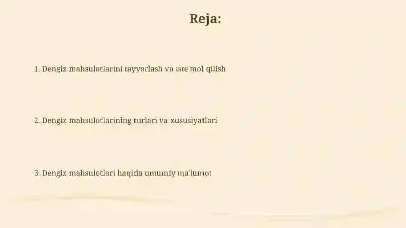 Dengiz mahsulotlari 2