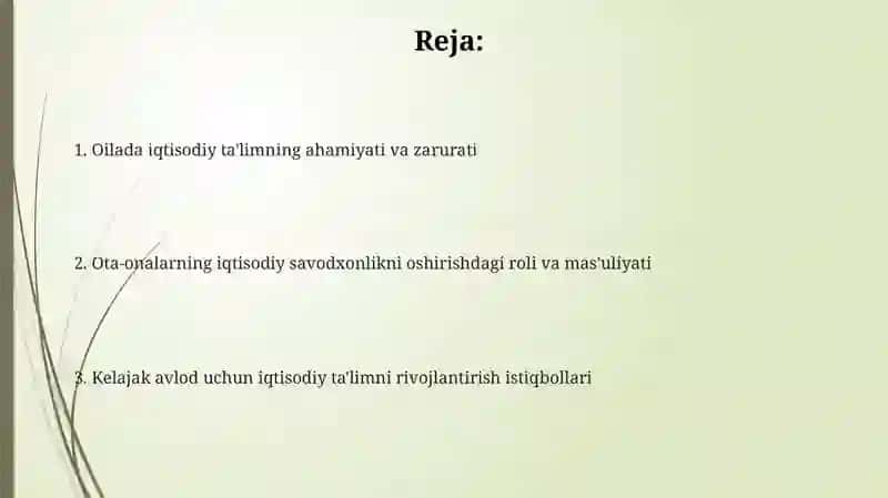Oilada Iqtisodiy Tarbiya 2