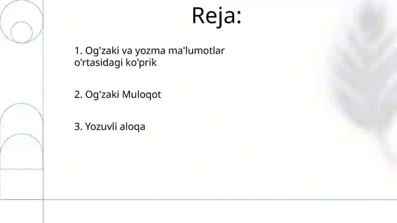 Og'zaki va yozma ma'lumot 2