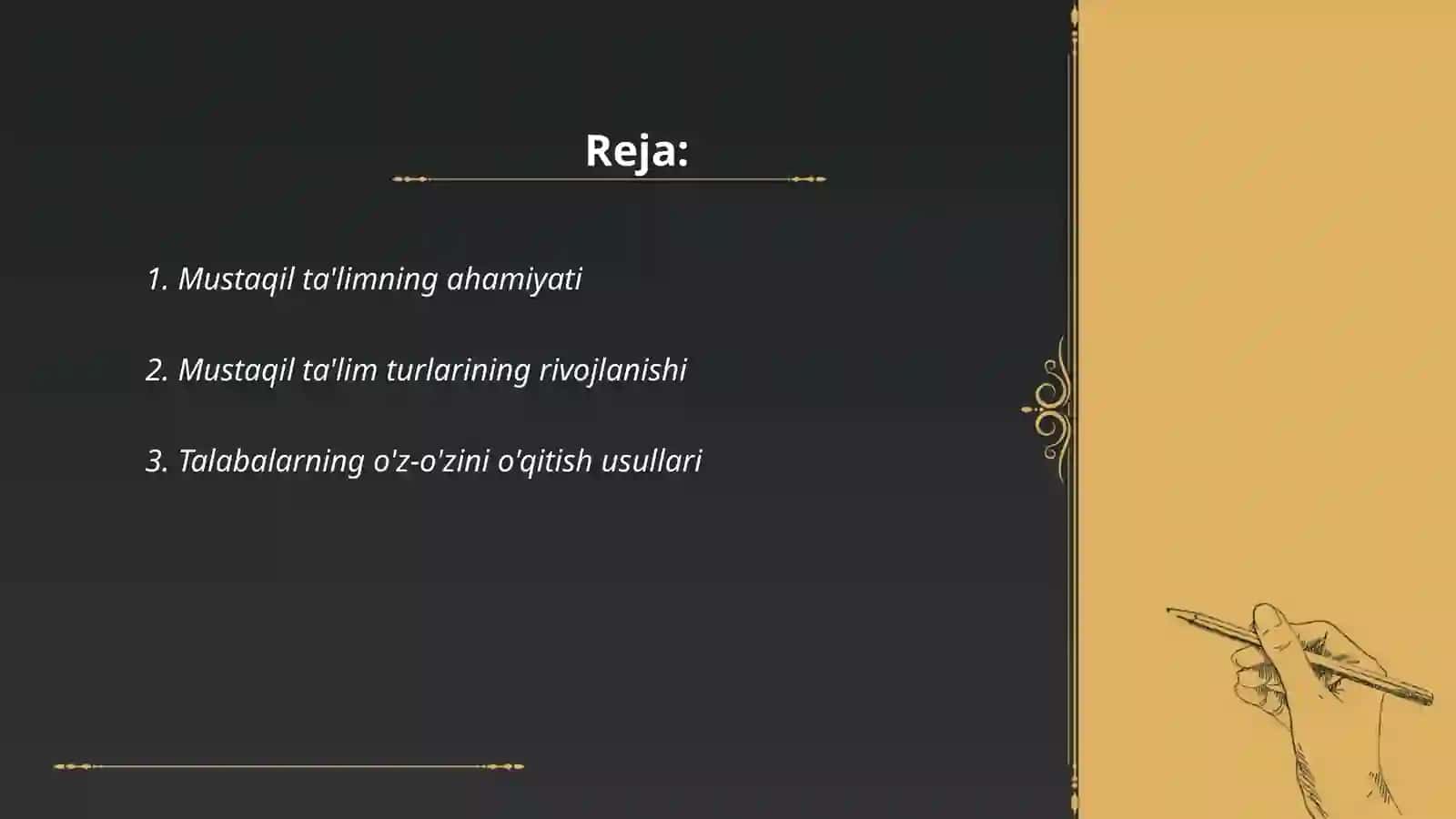Mustaqil ta'limning ahamiyati 2