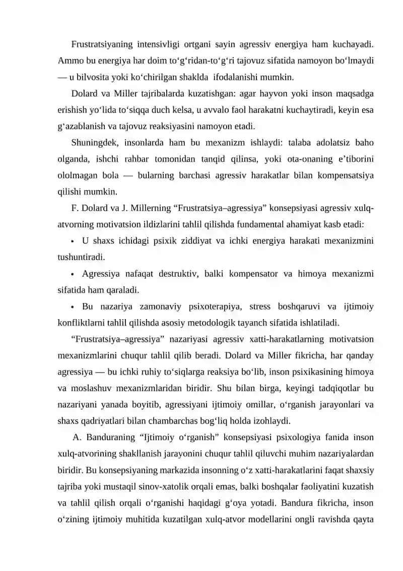 Frustration–Aggression Hypothesis 2