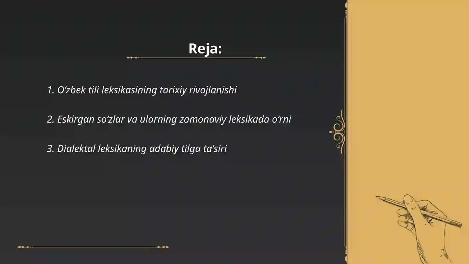 Oʻzbek tili leksikasining boyish manbalari 2
