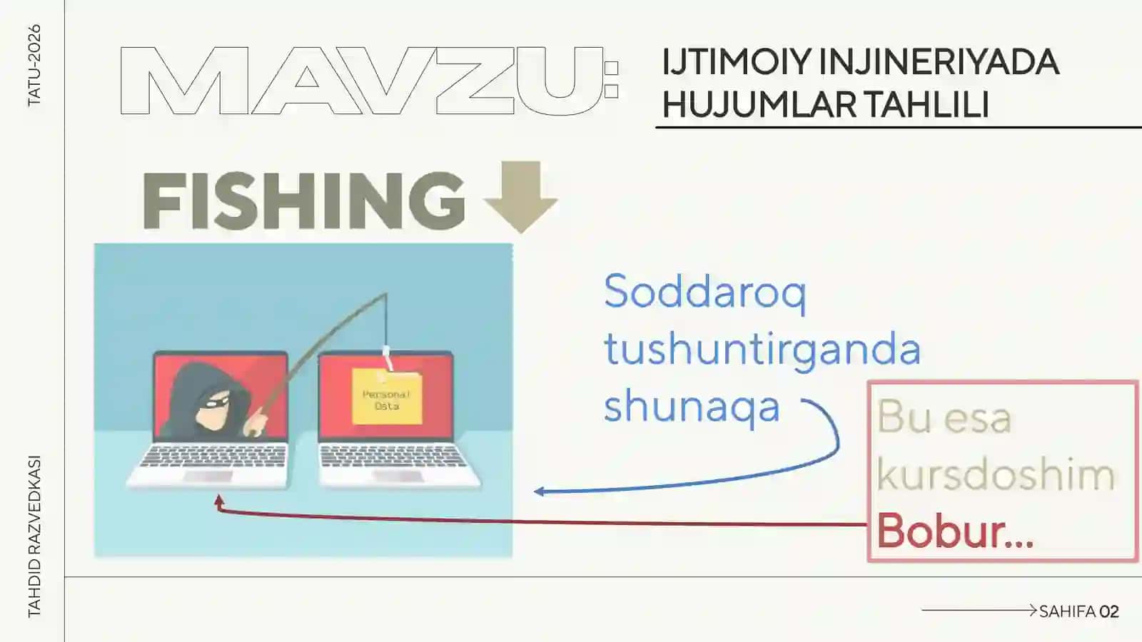 IJTIMOIY INJINERIYADA HUJUMLAR TAHLILI 2