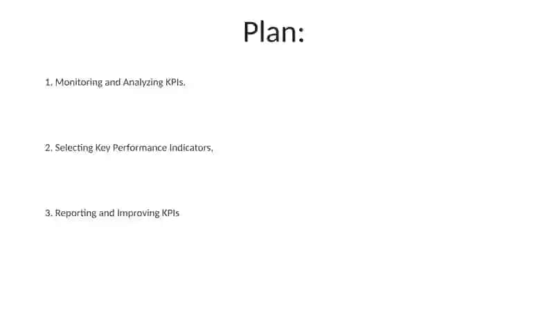 Planning and managing key indicators in management accounting 2